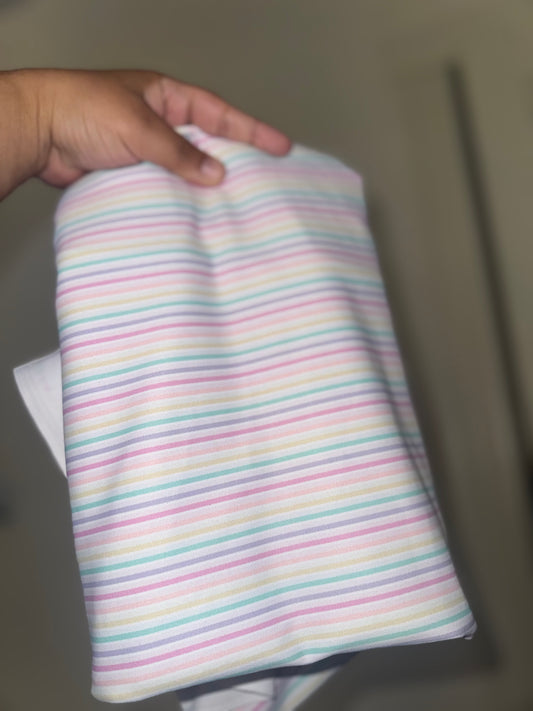 Pastel Striped swim bow