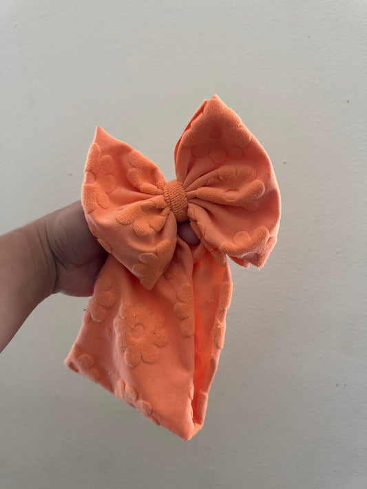Towel Daisy orange bow