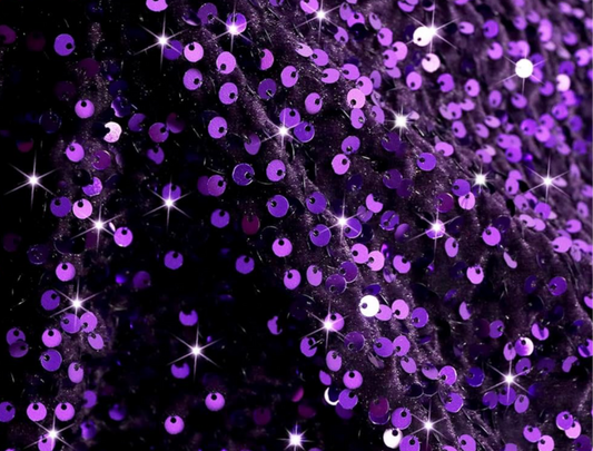 Purple sequins pumpkins