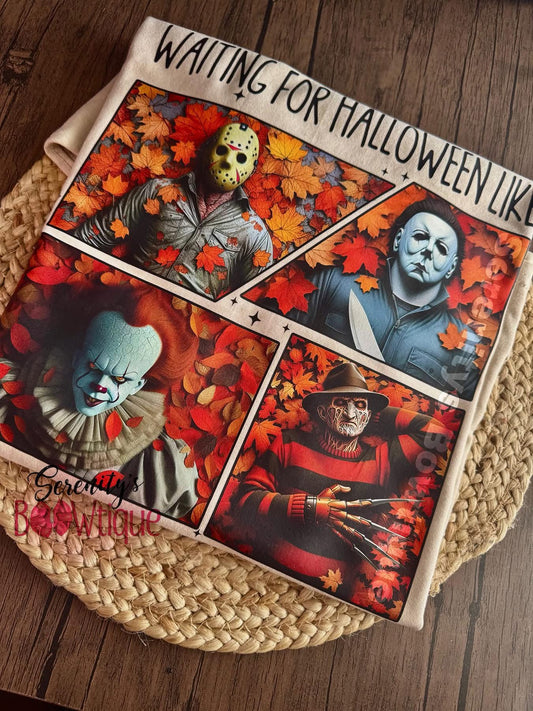Waiting for halloween tee