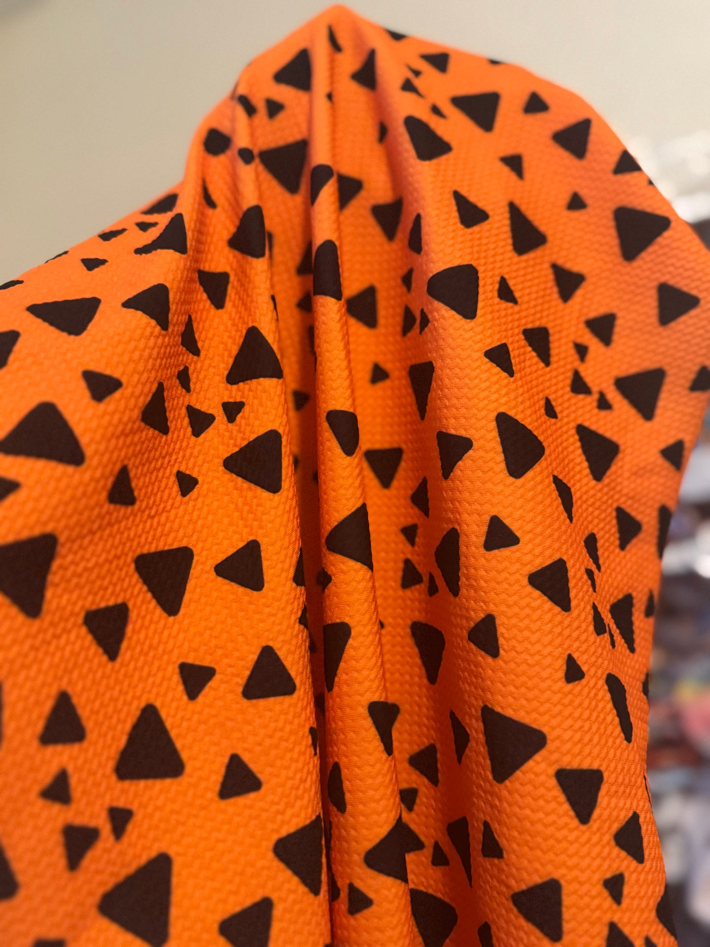 Orange pebbles print