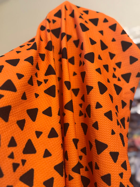 Orange pebbles print