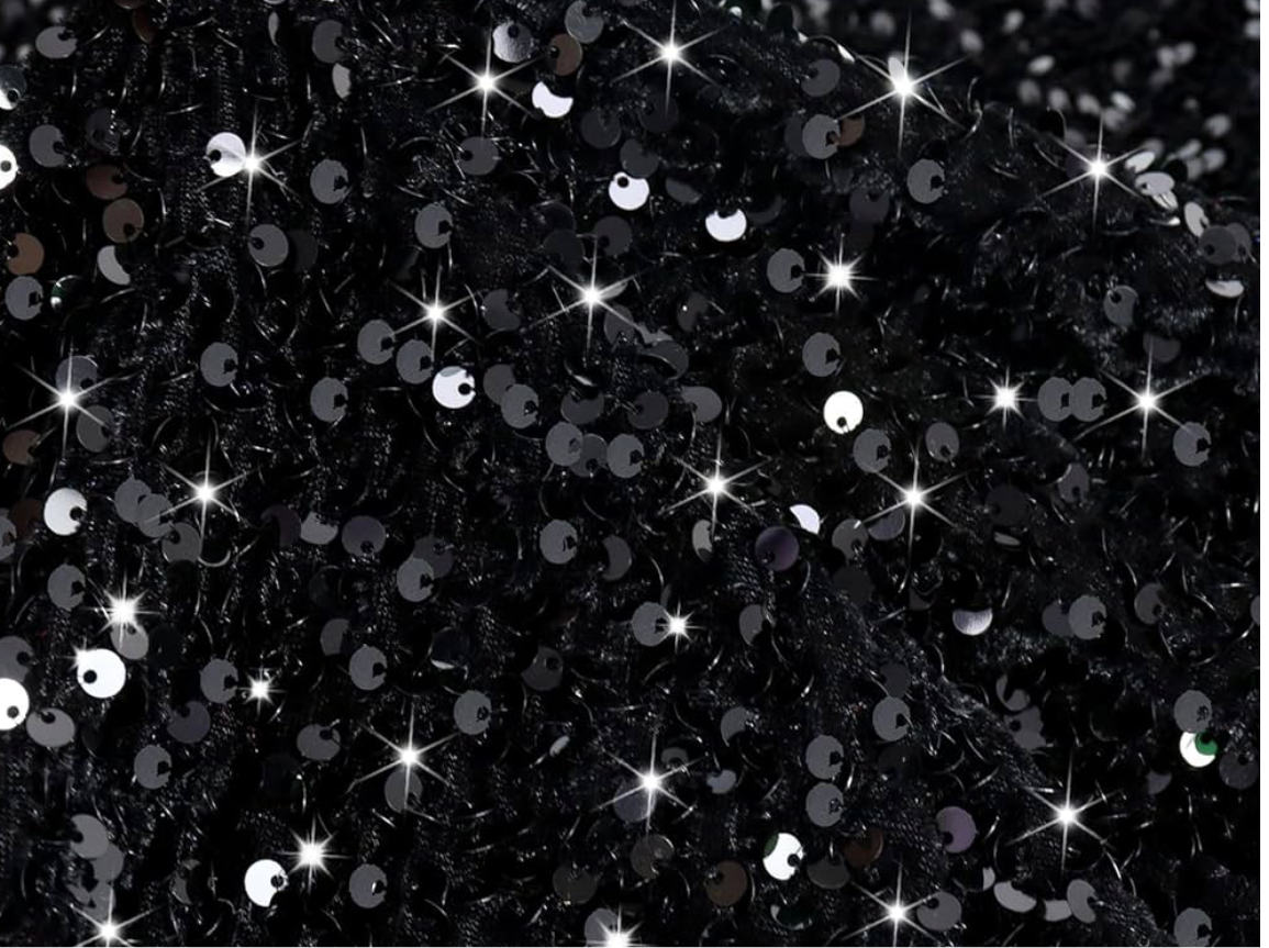 Solid black sequins pumpkins