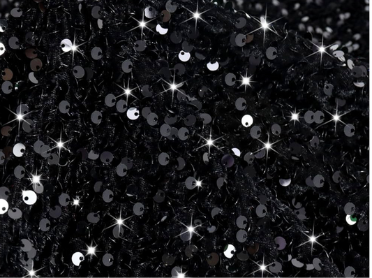 Solid black sequins pumpkins