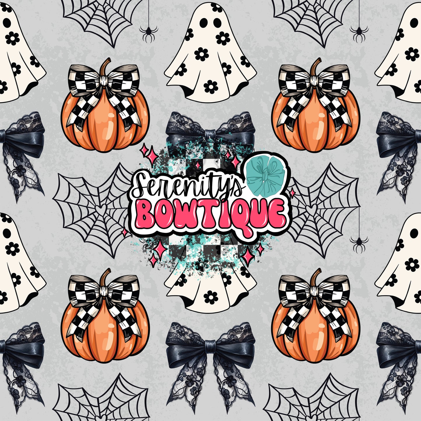 Pumpkin ghost bow