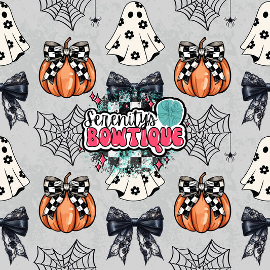 Pumpkin ghost bow