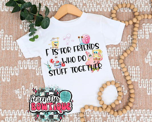 Sponge friends tee