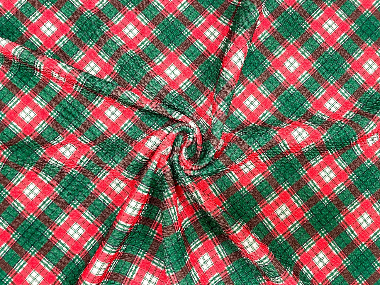 Christmas plaid bow