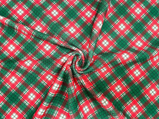 Christmas plaid bow