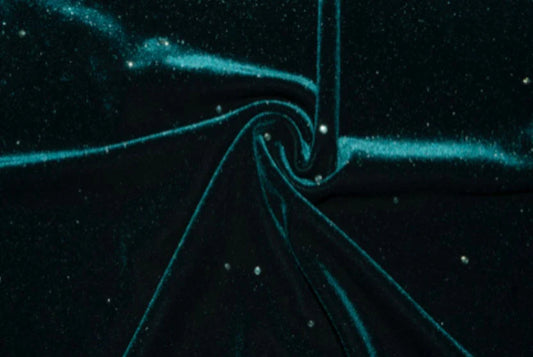 Glitter hunter green velvet bow