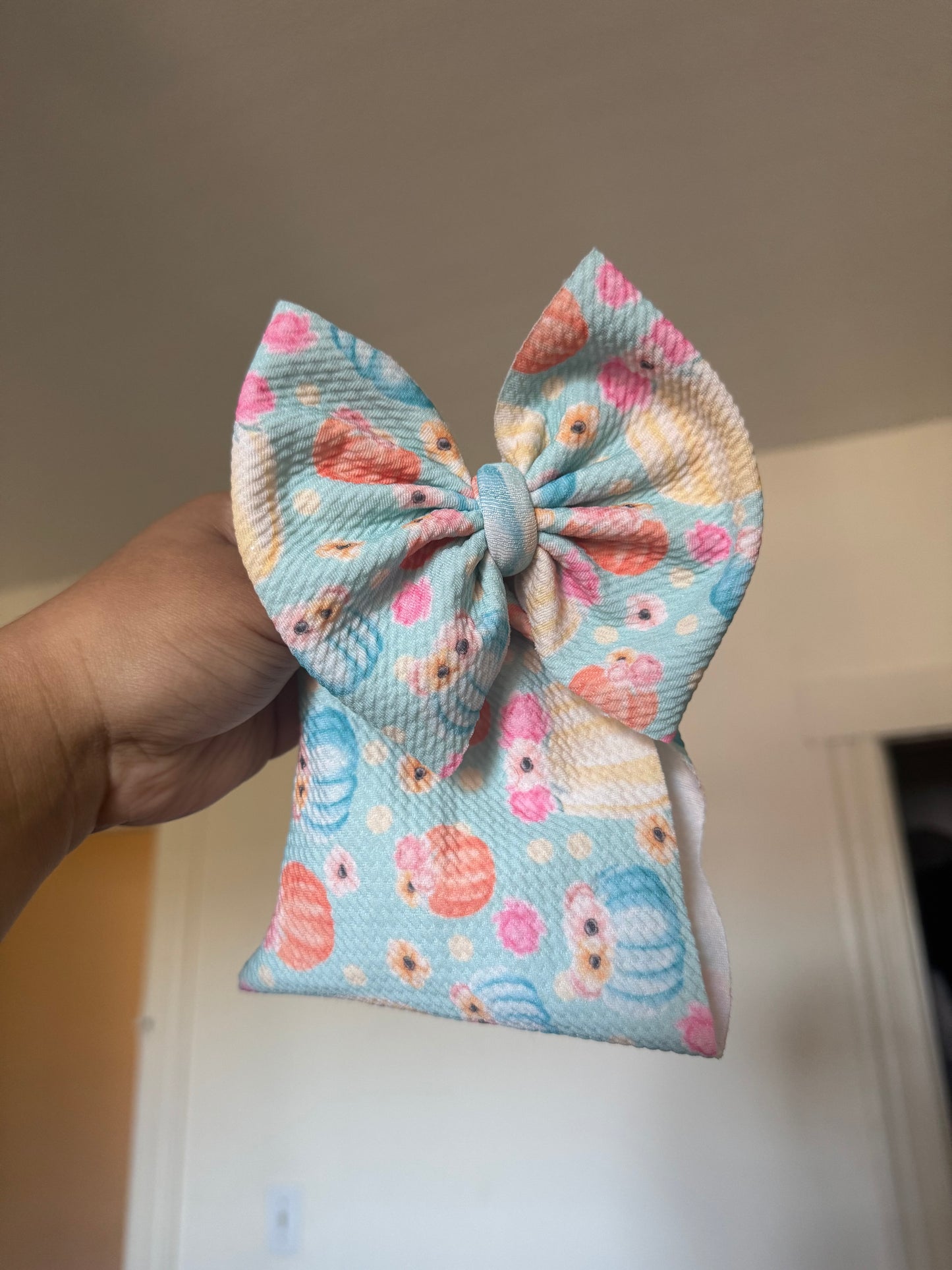 Pastel pumpkin bow