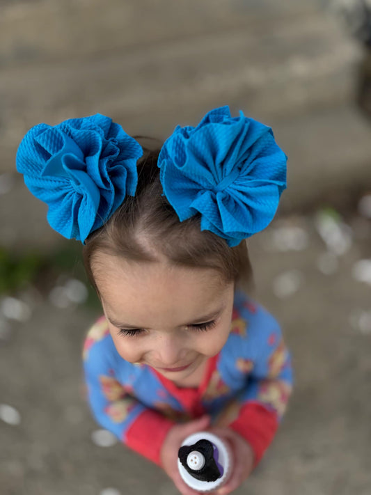 Ocean blue bow
