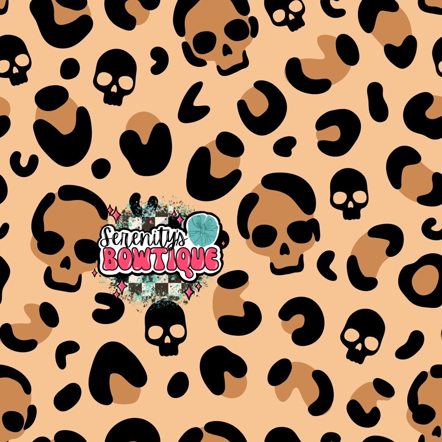 Cheetah skulls bow