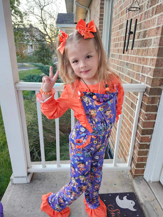 Orange satin bow