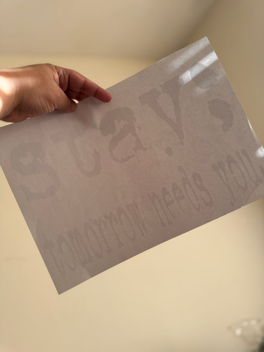 STAY; tee