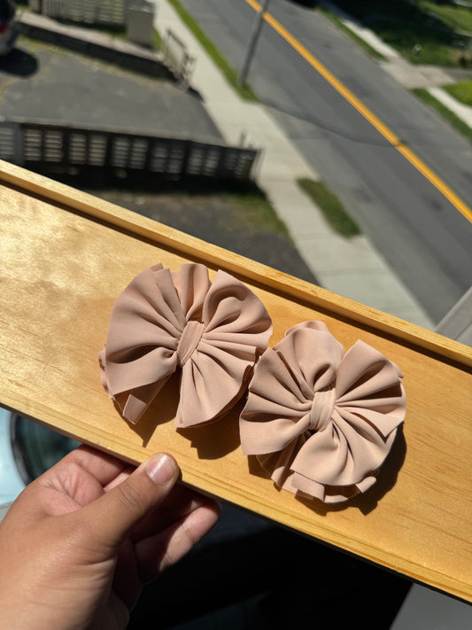 Nude swim matte bow