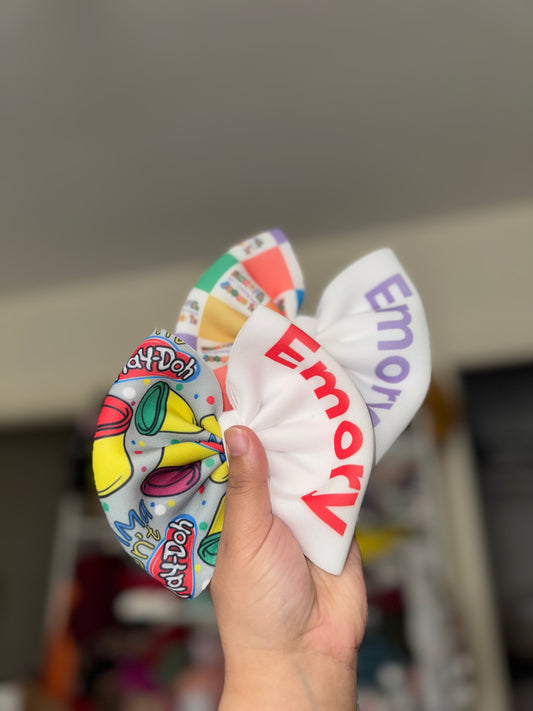 Two toned name bow PRE-ORDER