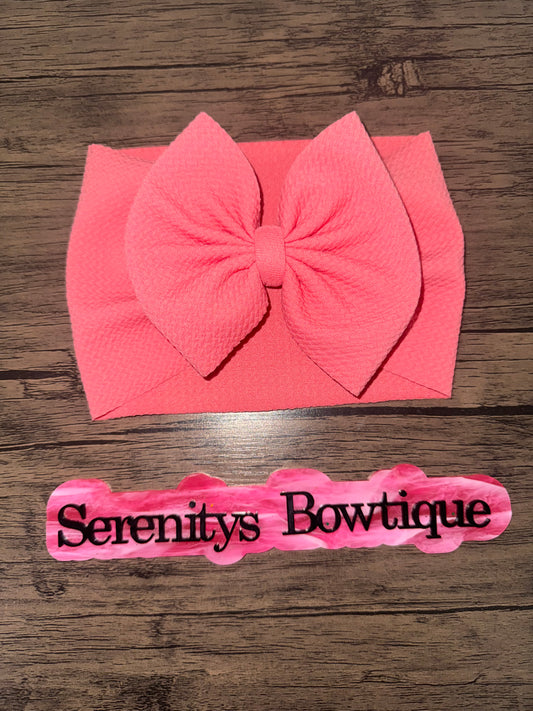 Rose pink bow