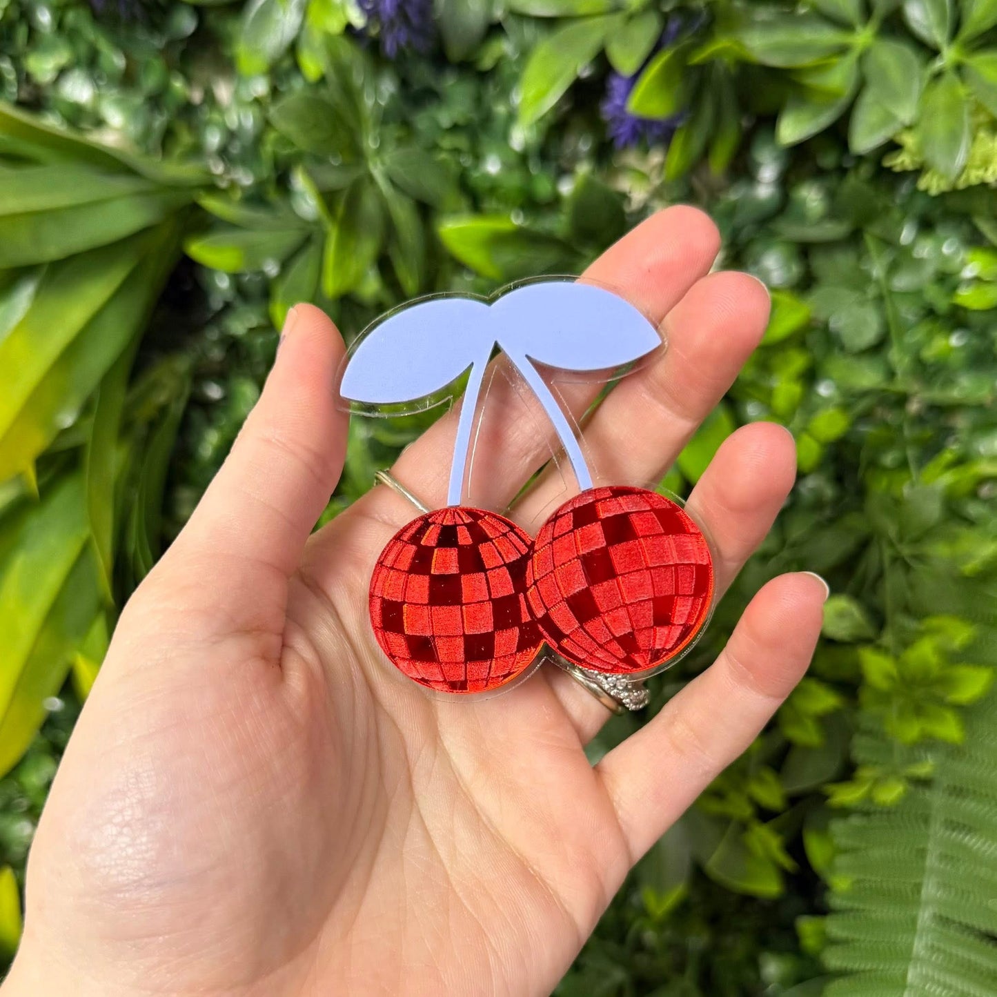 Disco Cherry hair clip