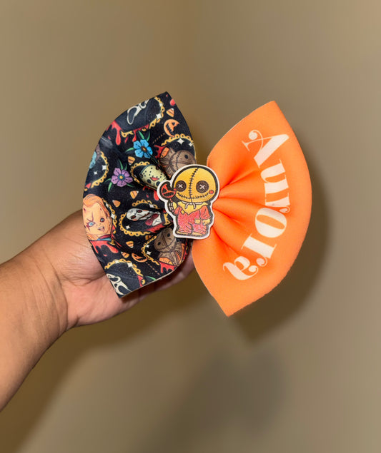 $10 mystery SPOOKY name bow with matching charm