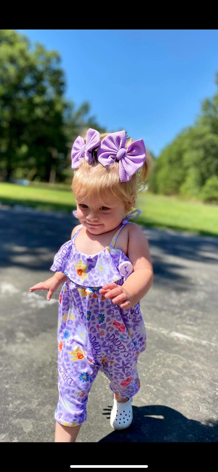 Lavender bow