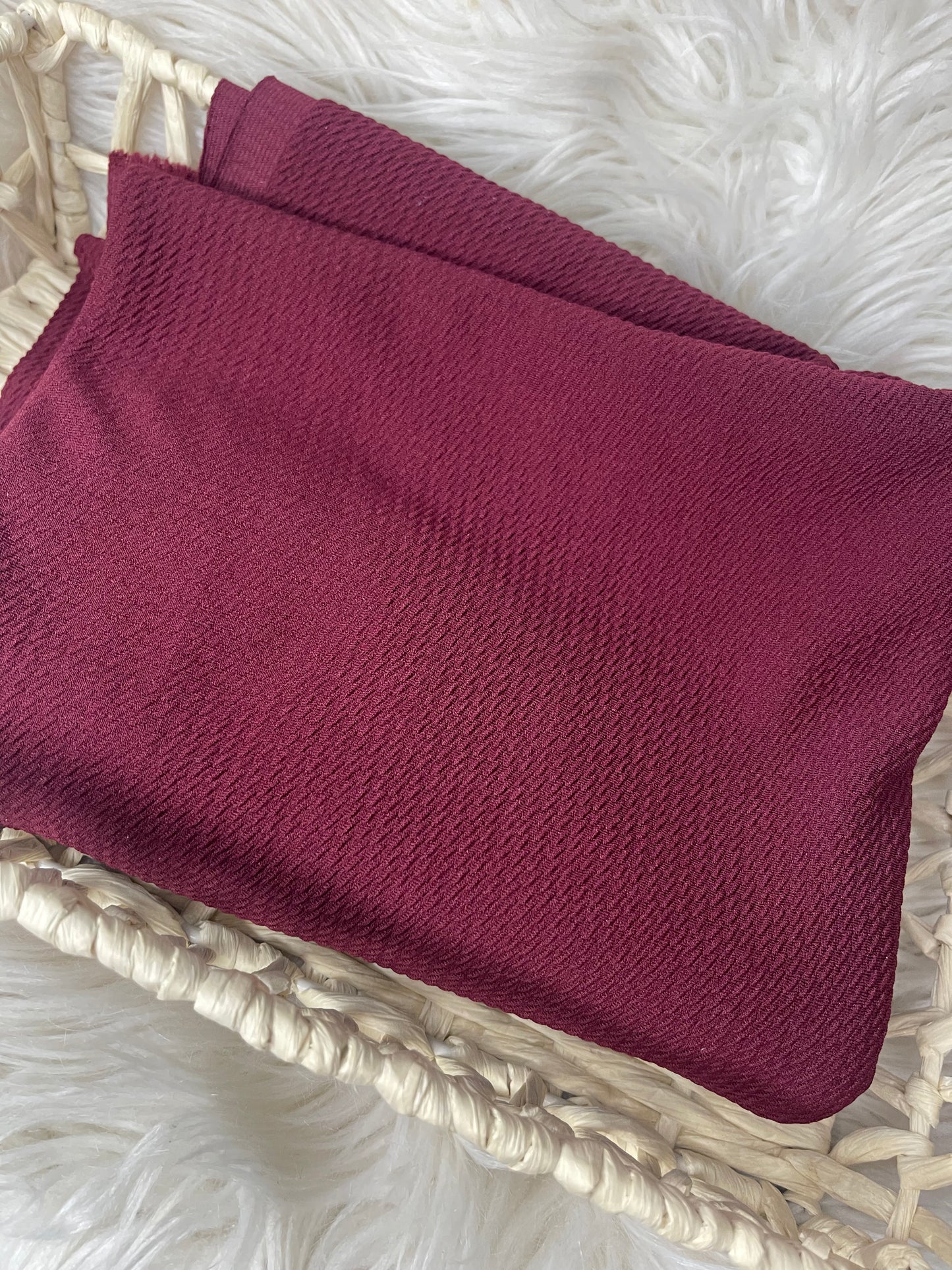 Burgundy bow