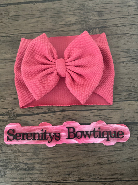 Raspberry sorbet bow