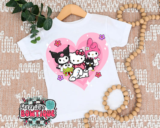 Kitty & friends tee