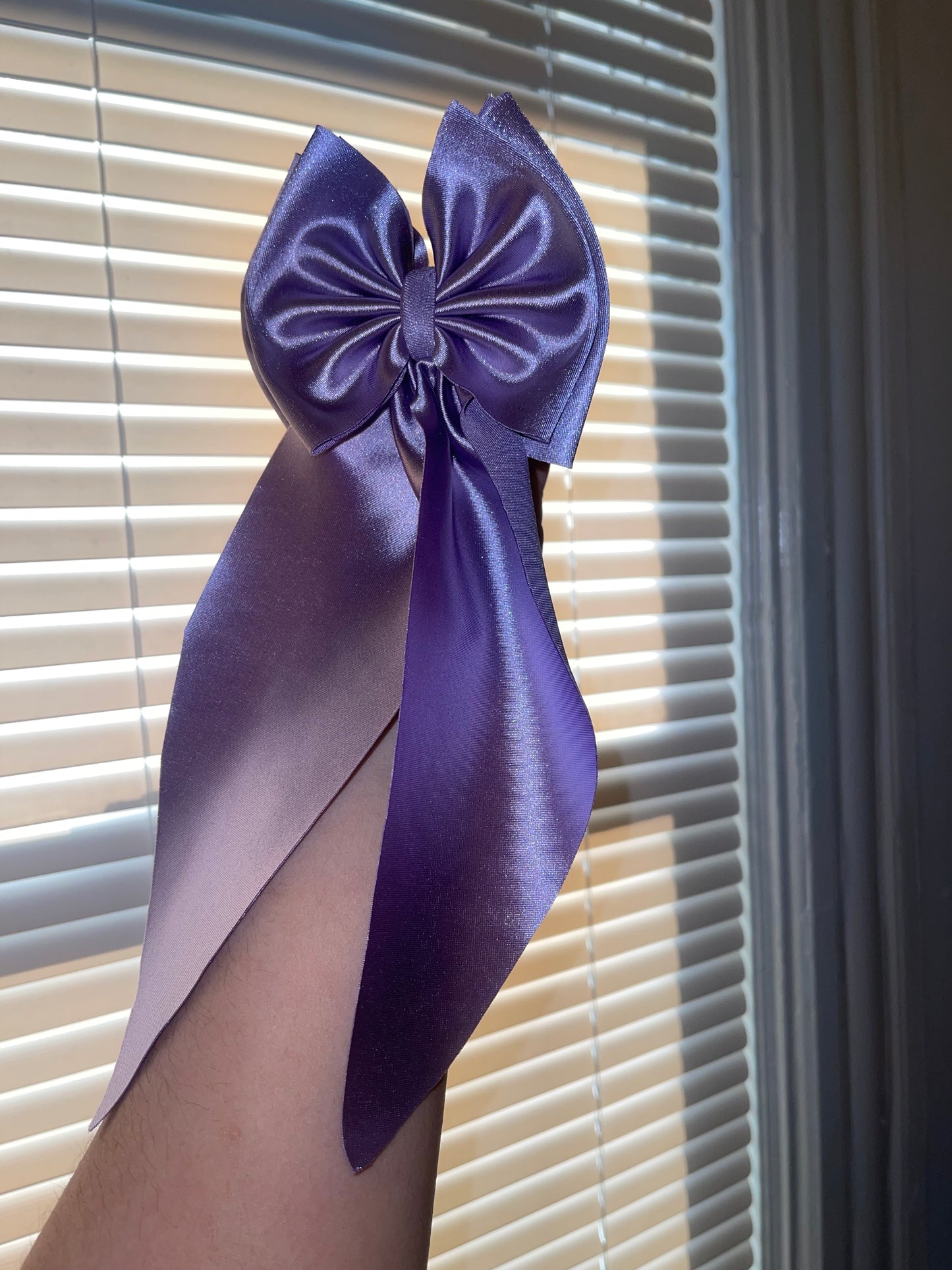 Light purple satin bow