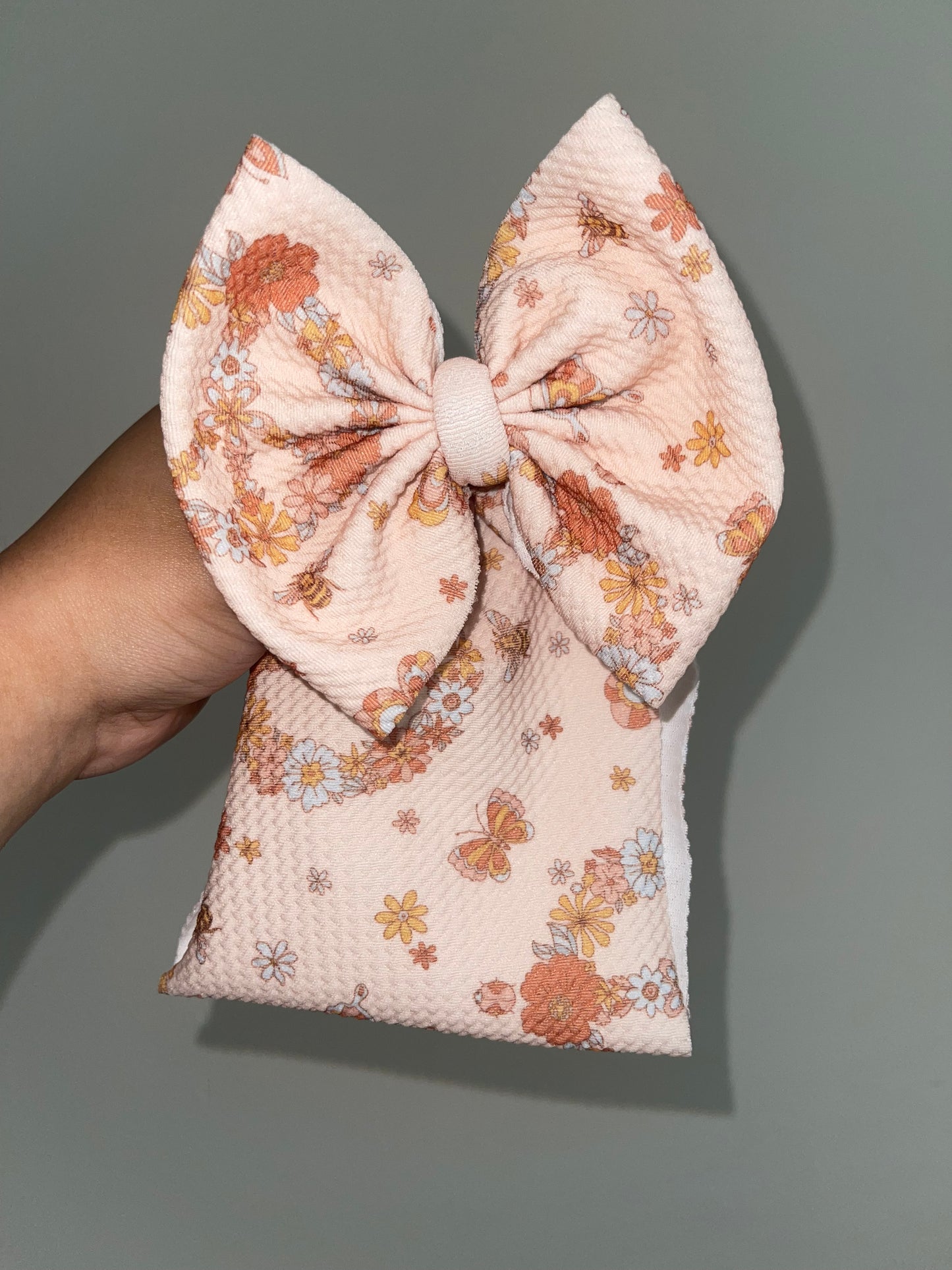 BOHO flower bow