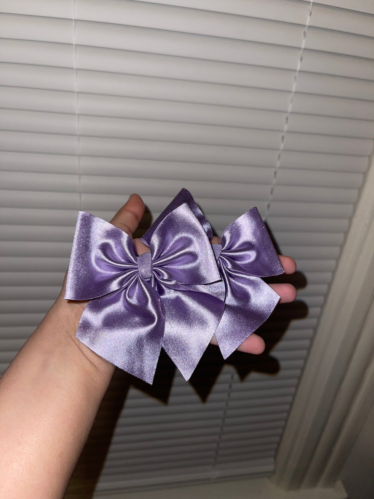 Light purple satin bow