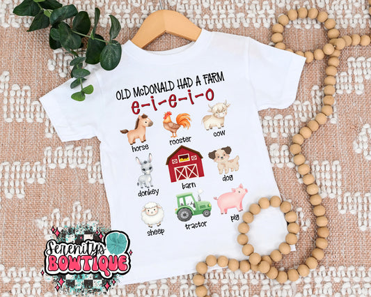 E-I-E-I-O tee
