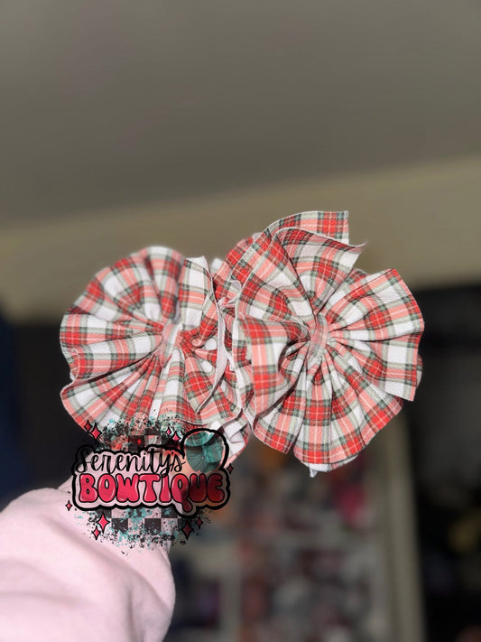 Christmas plaid bow