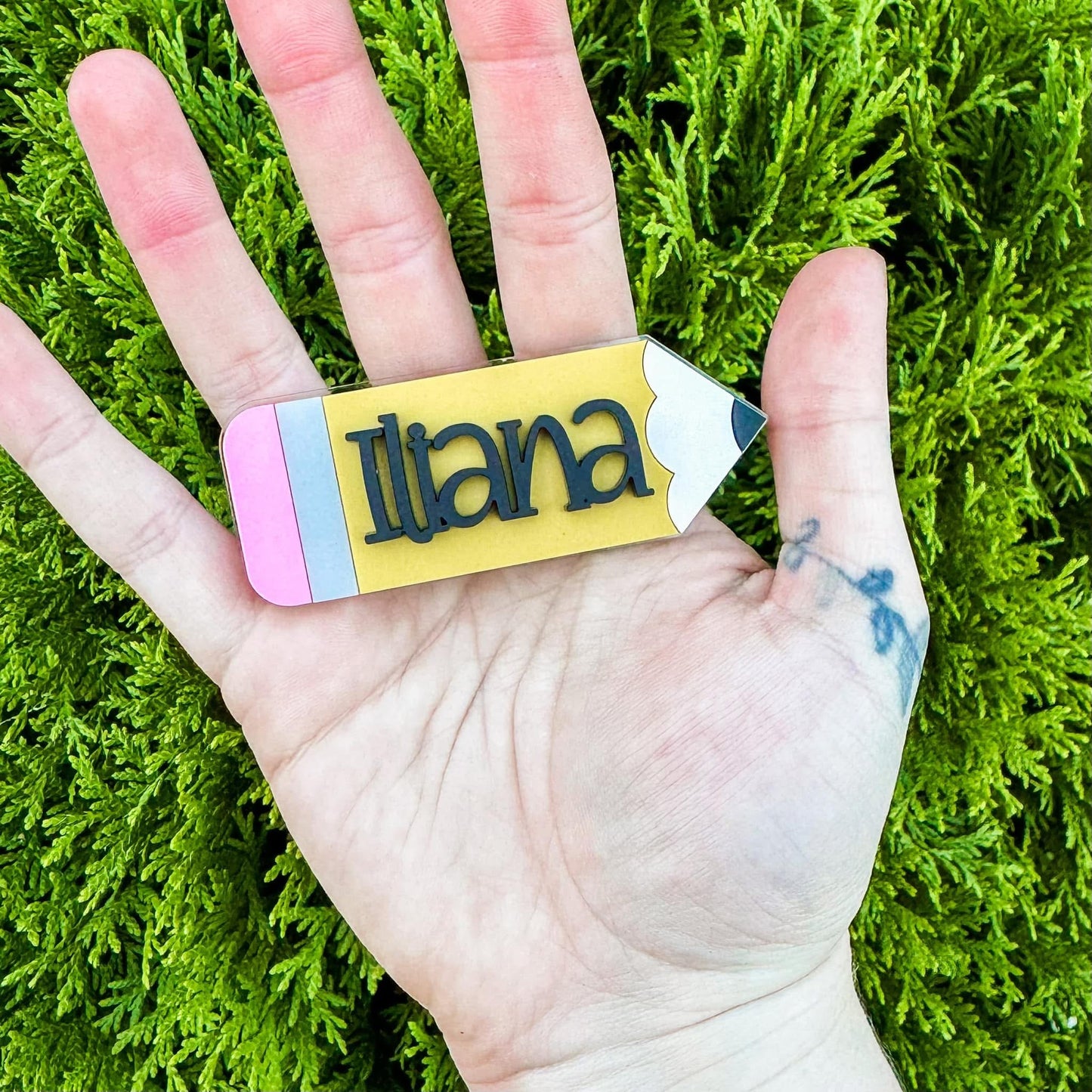 Pencil name clip