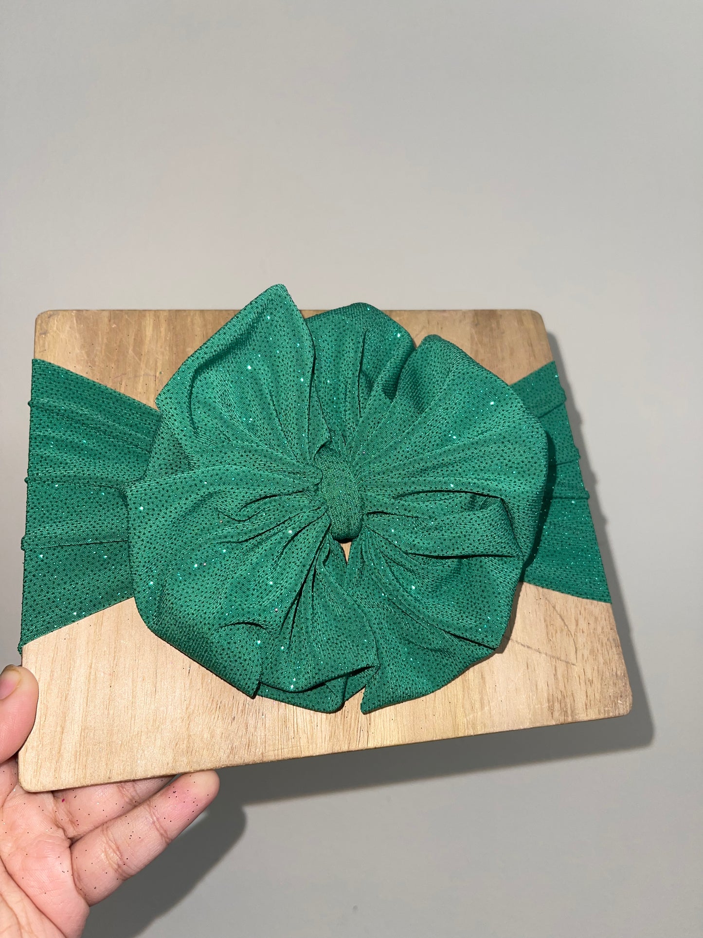 Kelly Green glitter bow