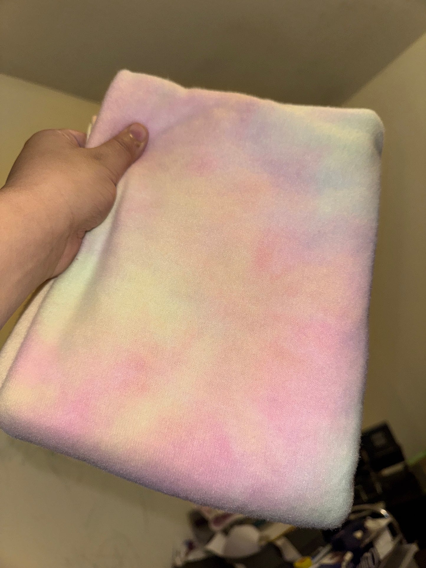 Cotton candy sweater bow