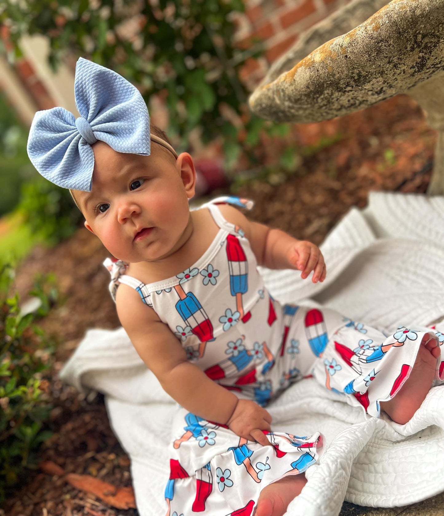 Powder blue bow