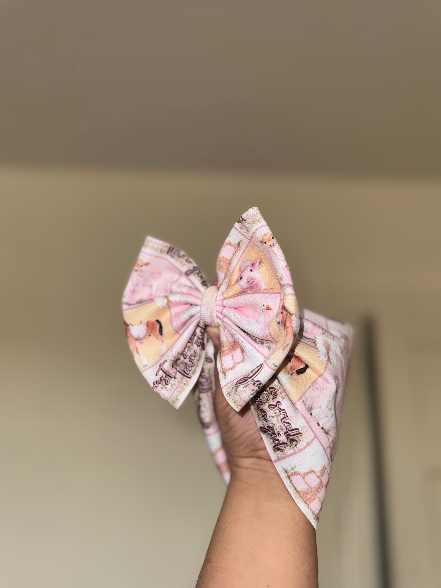 Small town girl farm bow