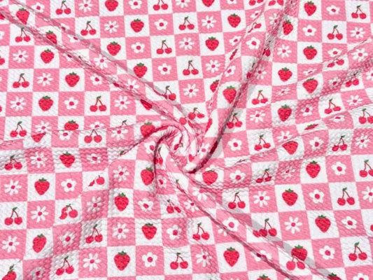 Fruit checkered bow