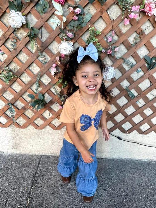 Powder blue bow