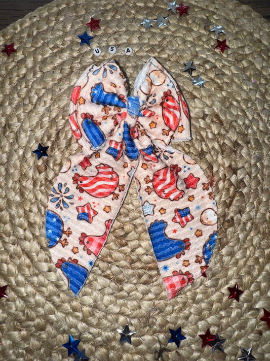 FOJ chicken waved bow