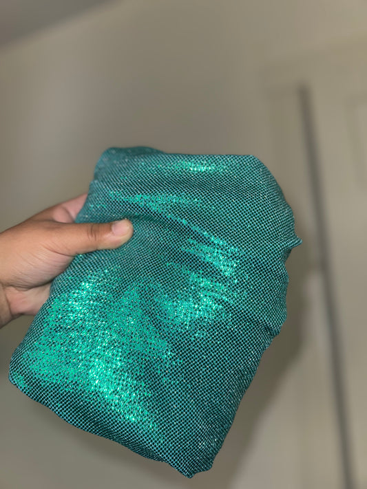 Shimmer green bow