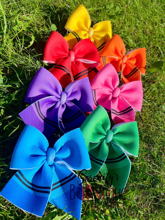 Crayons sailor bow