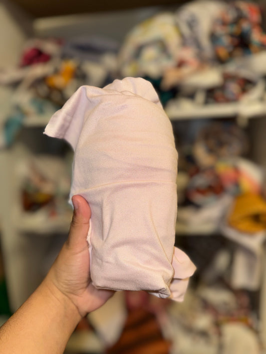 Glitter blush pink bow