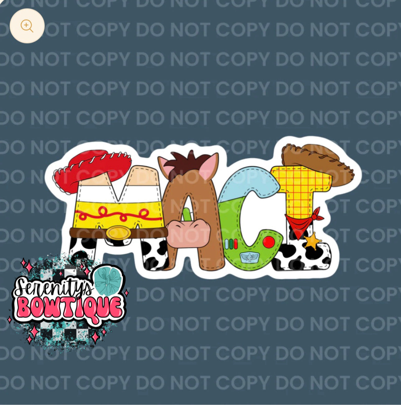 Toy themed name Clip