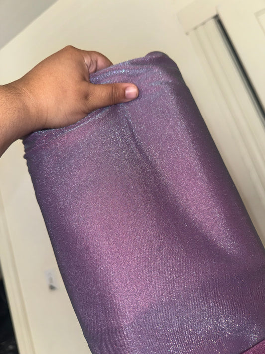 Bluish purple shimmer bow