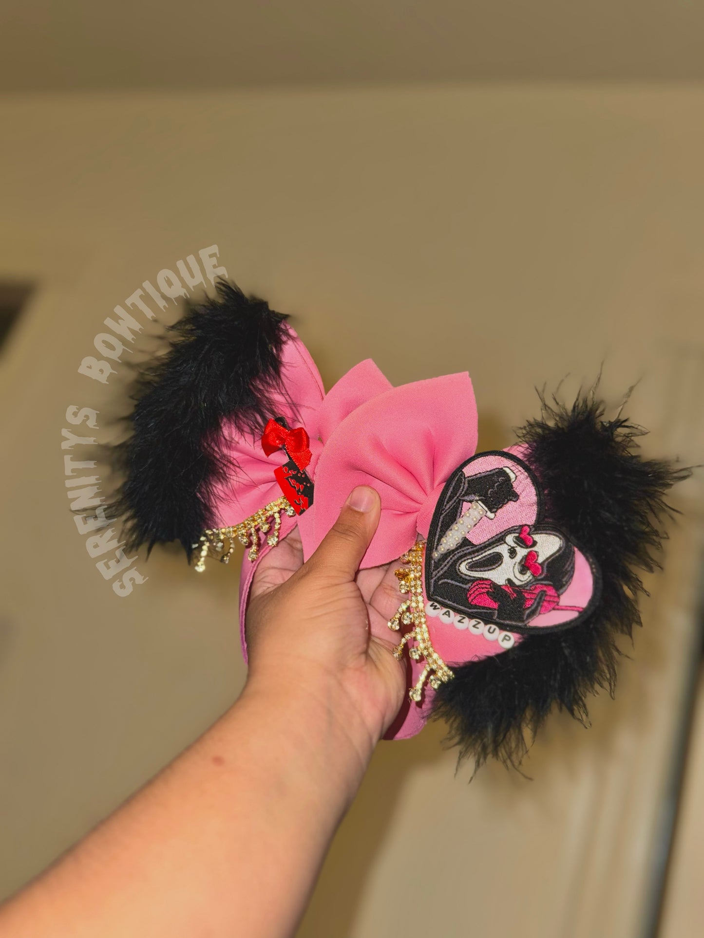 Ghost face OTT bow