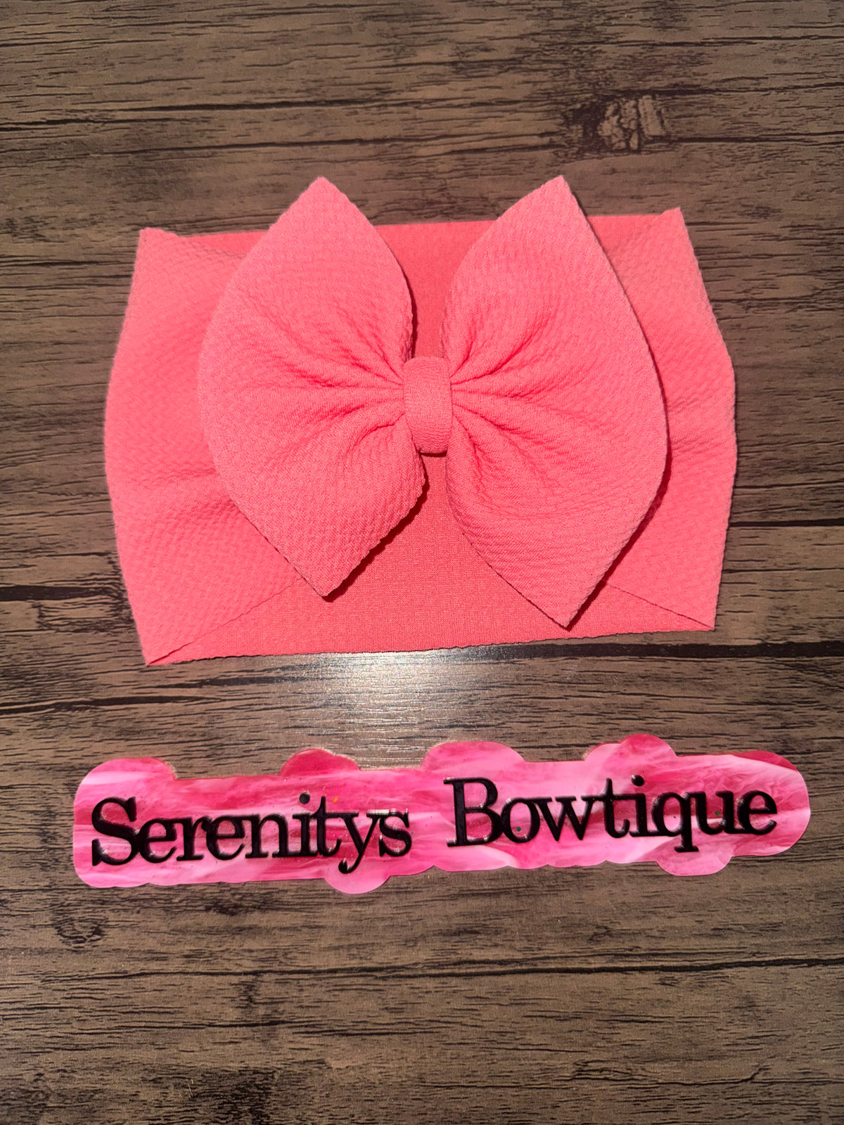 Rose pink bow