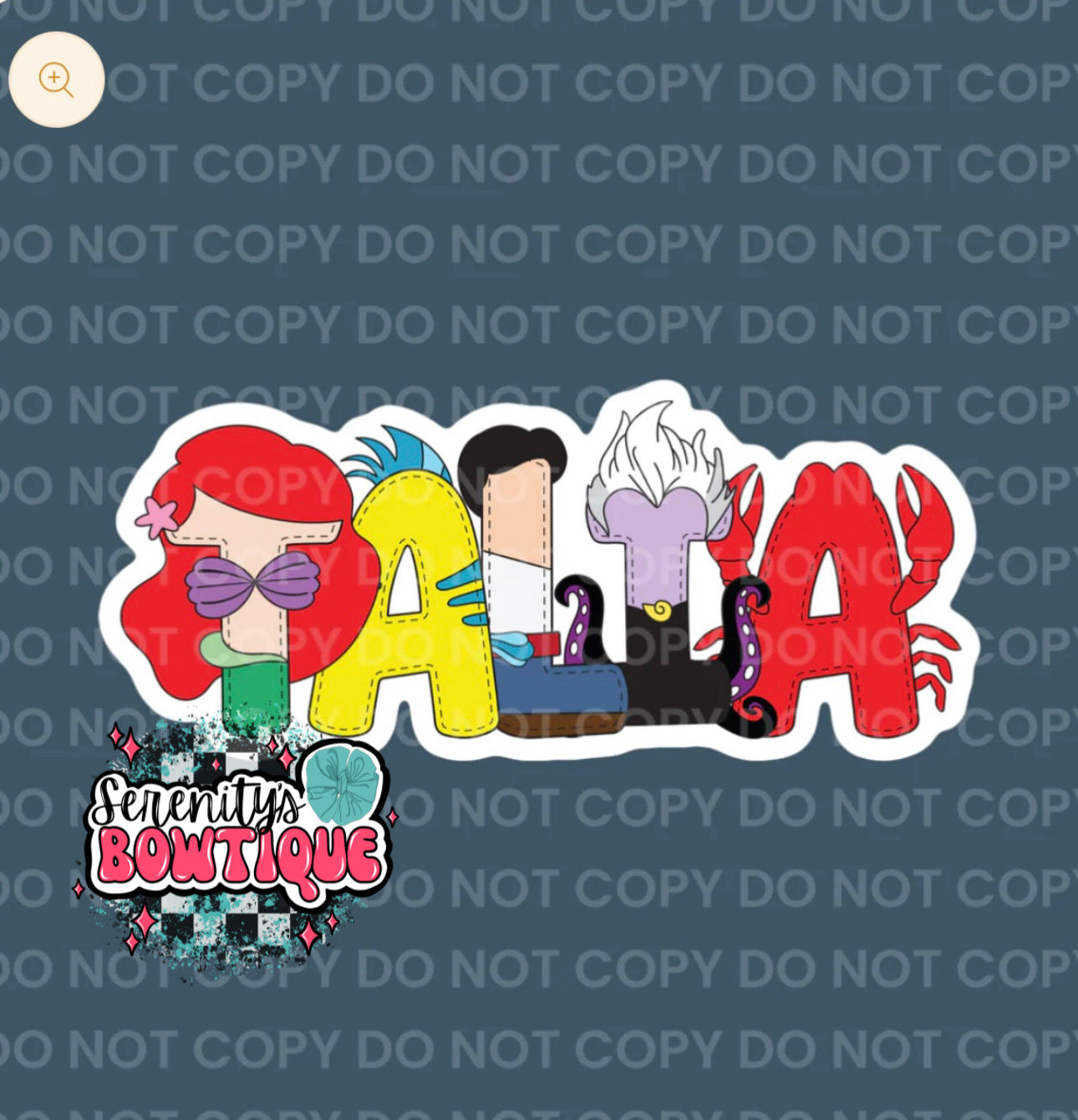 Under the sea themed name Clip