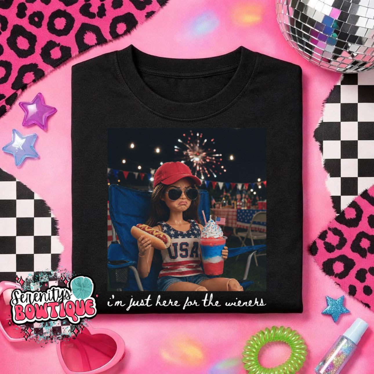 Here for the wieners Barb tee